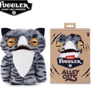 Fuggler Alley Cats 9-Inch Plush Toy (Wide Eyed Cat) by ZURU – Funny Ugly Monster